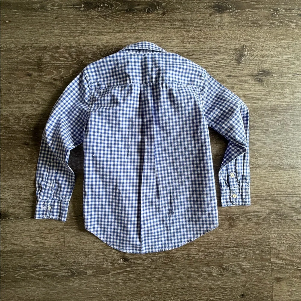Ralph Lauren Kids Blue and White Checkered Shirt
